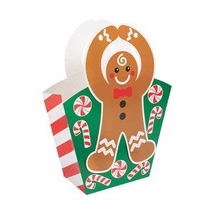 NEW 12 Gingerbread-Shaped Gift Bags 9" x 3" x11.5"